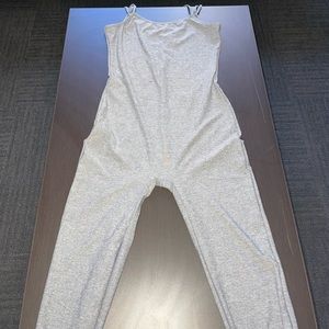 gray jumpsuit